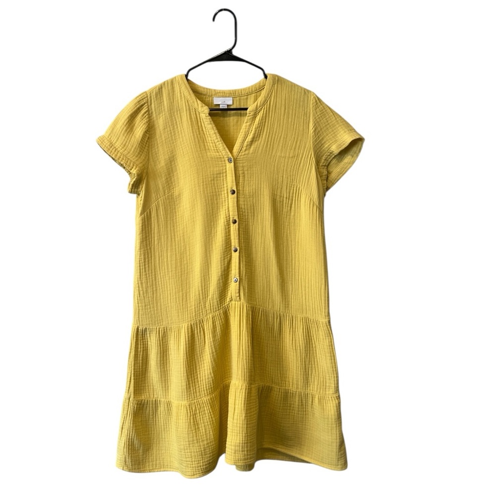J. Jill Yellow Midi Dress